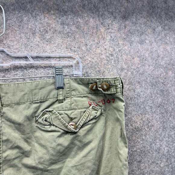 Vintage Ralph Lauren Shorts Men 40 Green Surplus Fit Cargo Military Utility 90s - Picture 8 of 10